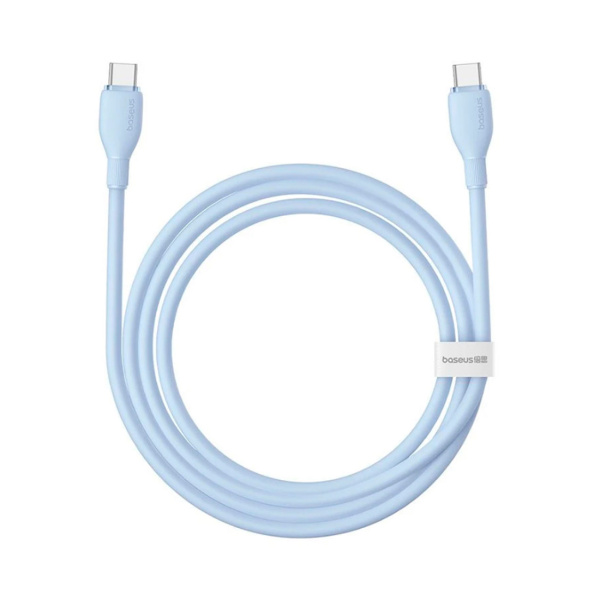 Интерфейсный кабель Baseus Ultra-Fast USB-C to USB-C 100W 1m Blue (P10376302312-01) в интернет магазине Stels.kz