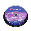 Диск DVD+R Verbatim (43498) 4.7GB 10штук Незаписанный в интернет магазине Stels.kz