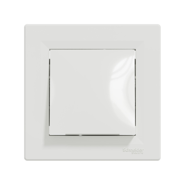 Переключатель одноклавишный SE EPH0400121 Asfora в сборе белый в интернет магазине Stels.kz