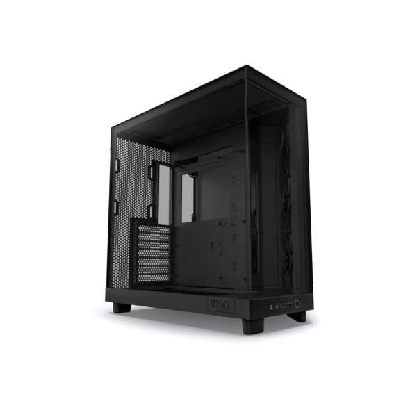 Компьютерный корпус NZXT H6 Flow CC-H61FB-01 Black без Б/П в интернет магазине Stels.kz