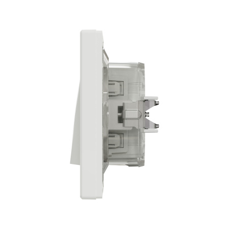 Выключатель одноклавишный SE EPH0100221 Asfora 10AX IP44 в сборе быстрозажим. клеммы белый в интернет магазине Stels.kz