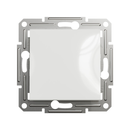 Переключатель одноклавишный SE EPH0470121 Asfora механизм быстрозажим. клеммы белый в интернет магазине Stels.kz