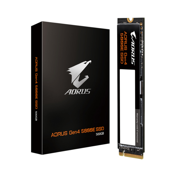 Твердотельный накопитель SSD Gigabyte 5000E AG450E500G-G 500GB M.2 NVMe PCIe 4.0 Твердотельный накопитель SSD Gigabyte 5000E AG450E500G-G 500GB M.2 NVMe PCIe 4.0