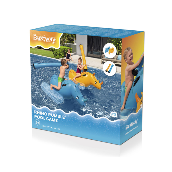 Надувная игрушка Bestway 41522 в виде носорога для плавания (2 шт в наборе) в интернет магазине Stels.kz