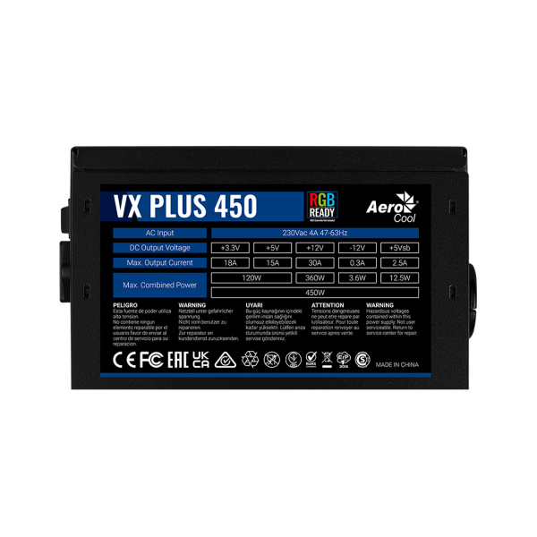 Блок питания Aerocool VX PLUS Stealth 450 в интернет магазине Stels.kz
