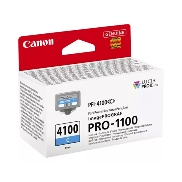 Купить не дорого Чернильный картридж Canon PFI-4100 Cyan в интернет магазине Stels.kz Чернильный картридж Canon PFI-4100 Cyan в интернет магазине Stels.kz