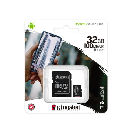 Карта памяти Kingston SDCS2/32GB Class 10 32GB + адаптер в интернет магазине Stels.kz