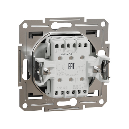 Выключатель трехклавишный SE EPH2100171 Asfora 10AX механизм антрацит в интернет магазине Stels.kz