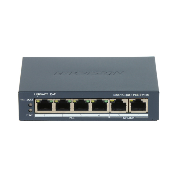 Коммутатор Hikvision DS-3E1506P-EI/M-4P1T1F в интернет магазине Stels.kz