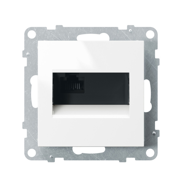 Информационная розетка одинарная Suno RJ45 Кат.6e UTP Белый в интернет магазине Stels.kz