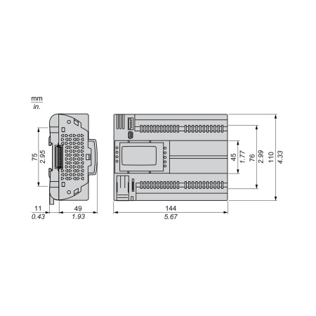 ПЛК М172 SE TM172PDG28RI M172 дисплей 28 I/O ETH 2 RS485 в интернет магазине Stels.kz