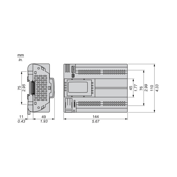 ПЛК М172 SE TM172PDG28RI M172 дисплей 28 I/O ETH 2 RS485 в интернет магазине Stels.kz