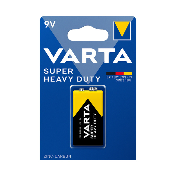 Батарейка VARTA Superlife (Super Heavy Duty) E-Block 9V - 6F22P 1 шт. в блистере Батарейка VARTA Superlife (Super Heavy Duty) E-Block 9V - 6F22P 1 шт. в блистере