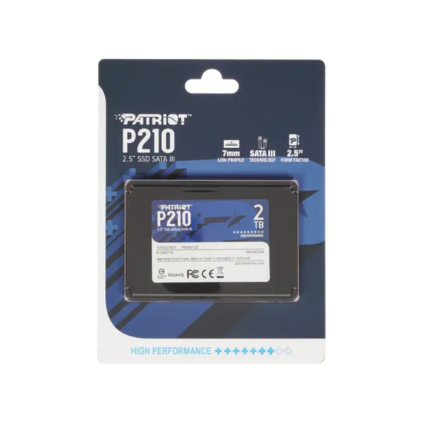 Купить не дорого Твердотельный накопитель SSD Patriot P210S2TB25 2TB SATA3 2,5" в интернет магазине Stels.kz Твердотельный накопитель SSD Patriot P210S2TB25 2TB SATA3 2,5" в интернет магазине Stels.kz