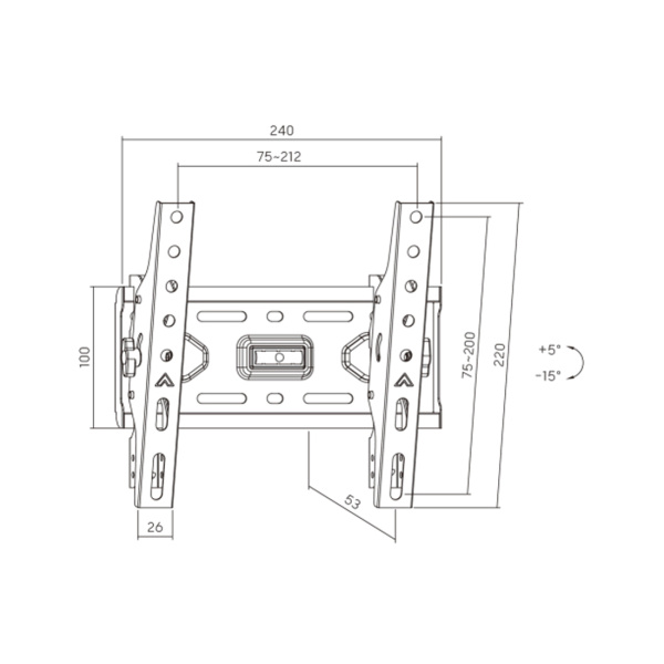Кронштейн XG WB-1343T для ТВ и мониторов 13"-43"