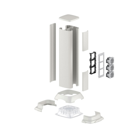 Алюминиевая колонна DKC 19551 0.5м светло-серебристый металлик в интернет магазине Stels.kz