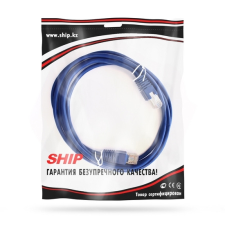 Патч Корд SHIP Cat.5e FTP LSZH RJ-45 3 м S4025BL0300-P в интернет магазине Stels.kz