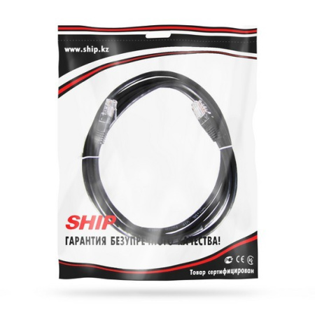 Патч Корд SHIP Cat.5e UTP LSZH RJ-45 2 м S3025BK0200-P Пол. пакет в интернет магазине Stels.kz