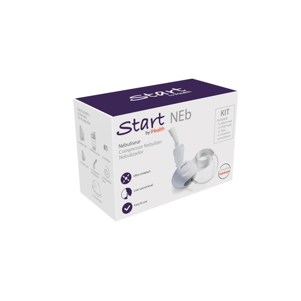 Компактный компрессорный небулайзер iHealth NEb в интернет магазине Stels.kz