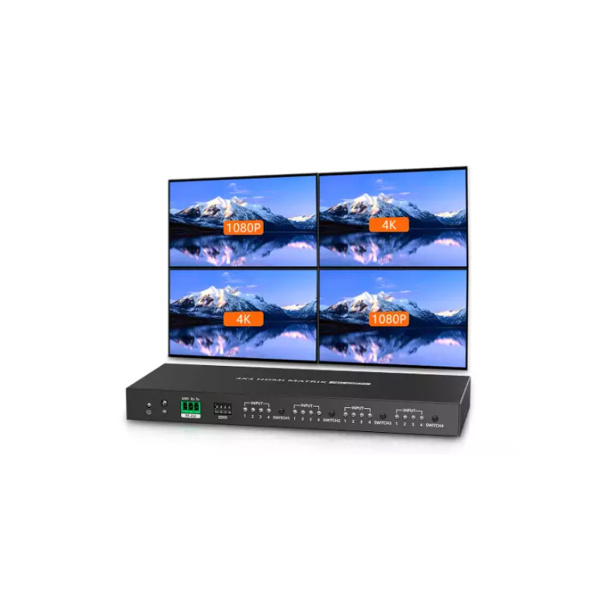 Матричный коммутатор Lenkeng LKV424 (4K, 4x4) в интернет магазине Stels.kz