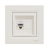 Розетка компьютерная SE EPH4300123 Asfora RJ45 кат. 5e в сборе кремовый в интернет магазине Stels.kz