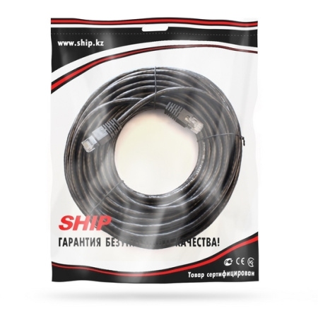 Патч Корд SHIP Cat.6 UTP LSZH RJ-45 20 м S6025BK2000-P в интернет магазине Stels.kz