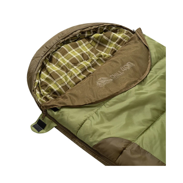 Спальный мешок RSP CHILL 400 зел. - коричн. правая молния в интернет магазине Stels.kz