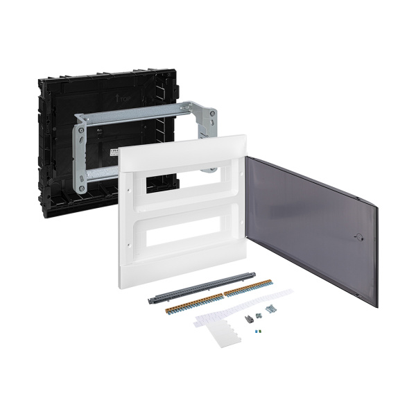 Щит встраиваемый Legrand Practibox S 2х18 IP40 Дымчатая дверь в интернет магазине Stels.kz