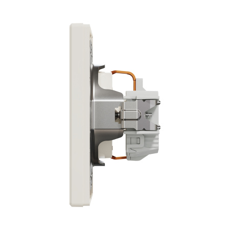 Розетка с заземлением SE EPH2900123 Asfora 16А в сборе винт. клеммы кремовый в интернет магазине Stels.kz