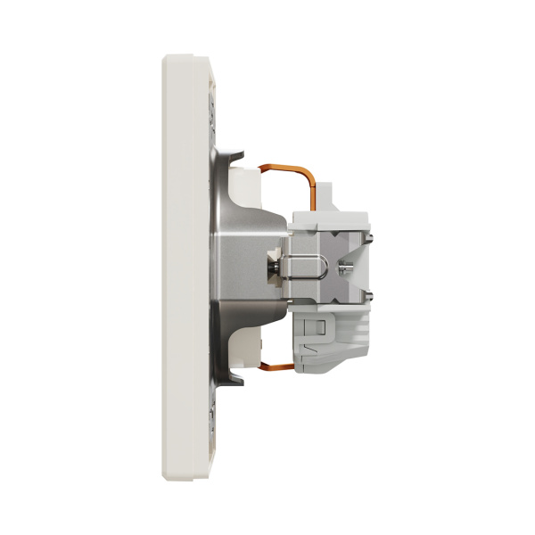 Розетка с заземлением SE EPH2900123 Asfora 16А в сборе винт. клеммы кремовый в интернет магазине Stels.kz