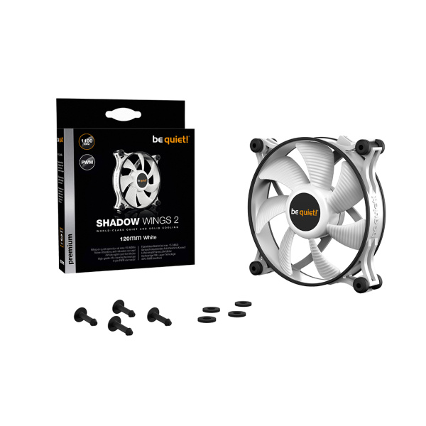 Вентилятор для компьютерного корпуса Bequiet! Shadow Wings 2 120mm PWM White в интернет магазине Stels.kz