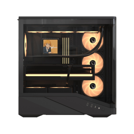 Компьютерный корпус Formula V Crystal U9 PA Black без Б/П в интернет магазине Stels.kz