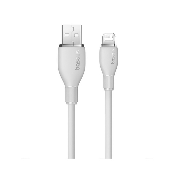 Интерфейсный кабель Baseus Pudding USB to iP 2.4A 2m White (P10355700221-B2) в интернет магазине Stels.kz