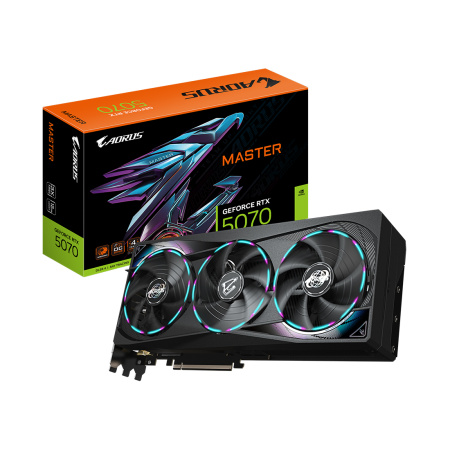 Видеокарта Gigabyte (GV-N5070AORUS M-12GD) RTX5070 AORUS MASTER 12G в интернет магазине Stels.kz