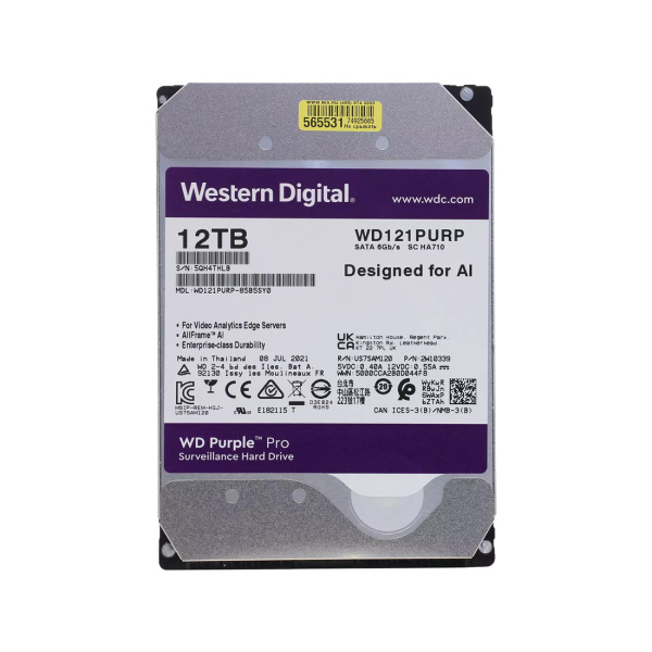 Жесткий диск Western Digital WD121PURP HDD 12Tb Жесткий диск Western Digital WD121PURP HDD 12Tb