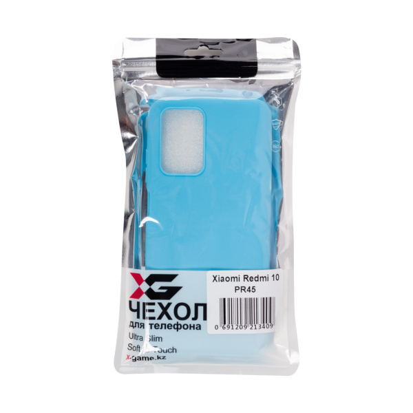 Чехол для телефона X-Game XG-PR45 для Redmi 10 TPU Голубой в интернет магазине Stels.kz