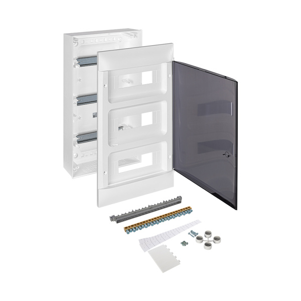 Щит навесной Legrand Practibox S 3х12 IP40 Дымчатая дверь в интернет магазине Stels.kz