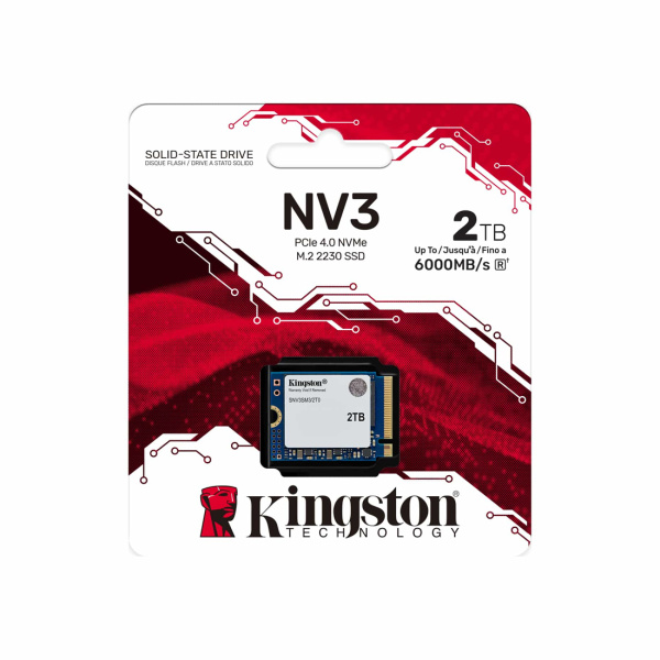 Купить не дорого Твердотельный накопитель SSD Kingston SNV3SM3/2T0 2TB Mini M.2 2230 PCIe Gen4 x4 в интернет магазине Stels.kz Твердотельный накопитель SSD Kingston SNV3SM3/2T0 2TB Mini M.2 2230 PCIe Gen4 x4 в интернет магазине Stels.kz