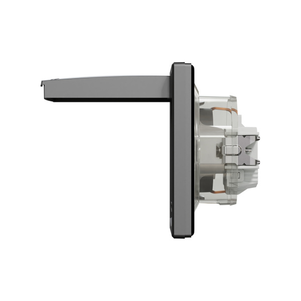 Розетка с заземлением SE EPH3100371 Asfora IP44 в сборе антрацит в интернет магазине Stels.kz