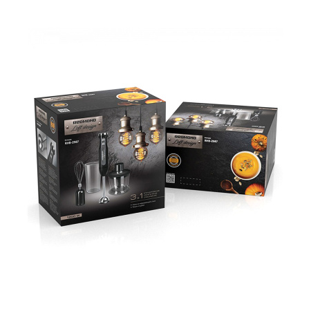 Погружной блендер Redmond RHB-2987 Черный в интернет магазине Stels.kz