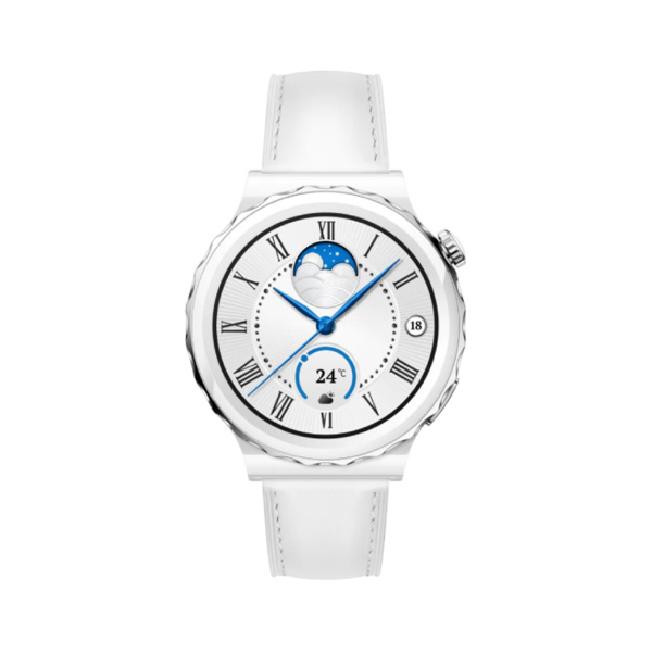 Смарт часы Huawei Watch GT 3 Pro FRG-B19 42mm White Leather Strap в интернет магазине Stels.kz