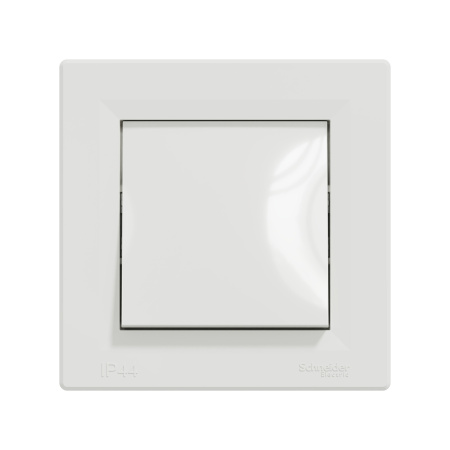 Переключатель одноклавишный SE EPH0400421 Asfora 10AX IP44 сборе быстрозажим. клеммы белый в интернет магазине Stels.kz