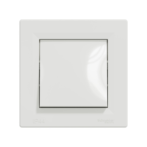 Переключатель одноклавишный SE EPH0400421 Asfora 10AX IP44 сборе быстрозажим. клеммы белый в интернет магазине Stels.kz