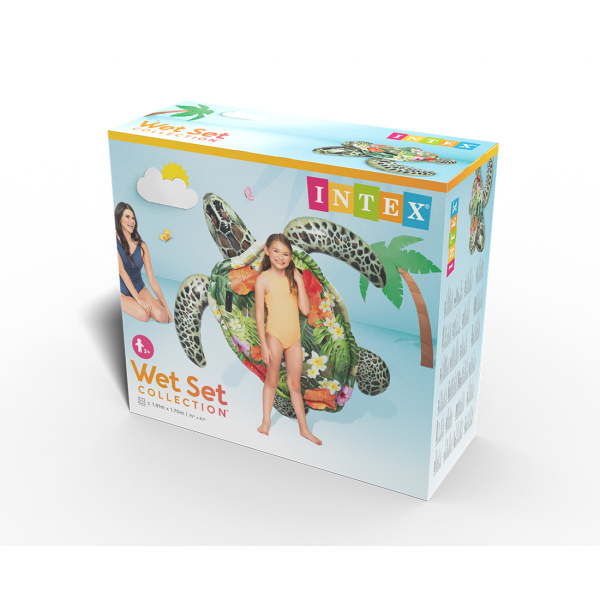 Надувная игрушка Intex 57555NP в форме черепахи для плавания в интернет магазине Stels.kz