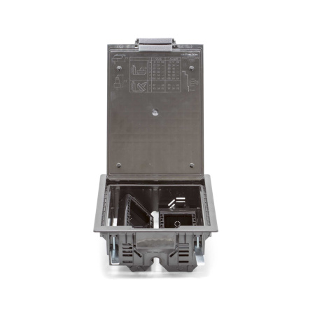 Лючок напольный c изменяемой глубиной DKC 88312 12 модулей Чёрный в интернет магазине Stels.kz