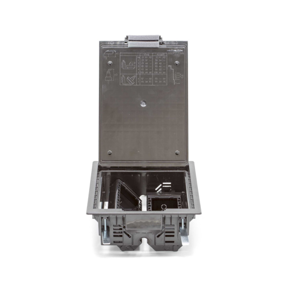 Лючок напольный c изменяемой глубиной DKC 88312 12 модулей Чёрный в интернет магазине Stels.kz