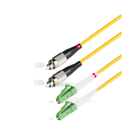 Патч Корд Оптоволоконный LC/APC-FC/UPC SM 9/125 Duplex 3.0мм 1 м