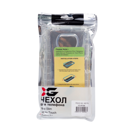 Чехол для телефона X-Game XG-BP099 для POCO X3/X3 Pro Прозрачный бампер в интернет магазине Stels.kz