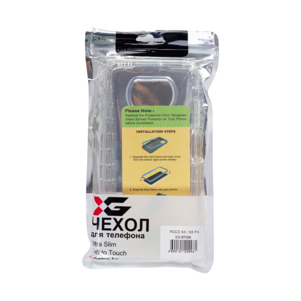 Чехол для телефона X-Game XG-BP099 для POCO X3/X3 Pro Прозрачный бампер в интернет магазине Stels.kz