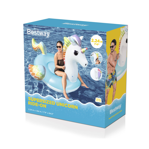 Надувная игрушка Bestway 41113 в форме единорога для плавания в интернет магазине Stels.kz